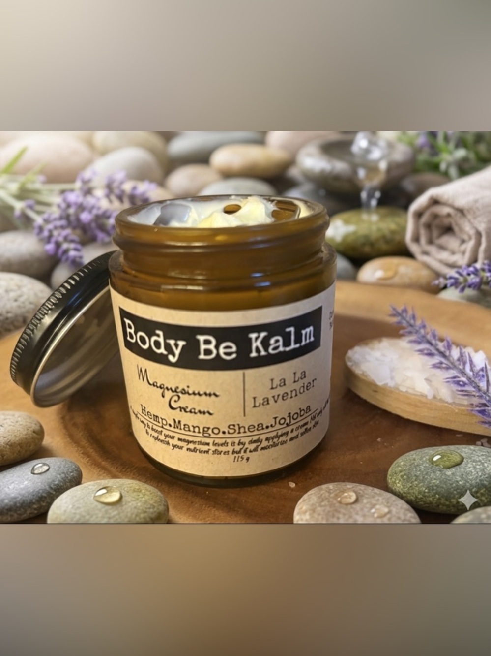 La La Lavender Magnesium Cream thick and luxurious handmade NWT - Picture 1 of 4